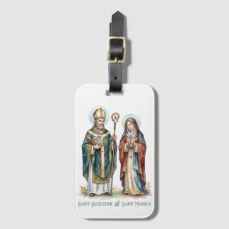 Etiqueta De Bagagem Santo Agostinho & Santa Mônica