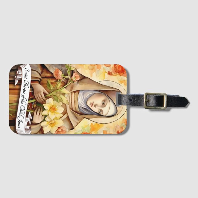 Etiqueta De Bagagem Santo Thérèse da Criança Jesus (Frente Horizontal)