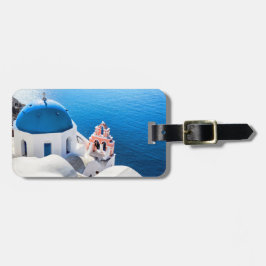 Etiqueta De Bagagem Santorini, Grécia
