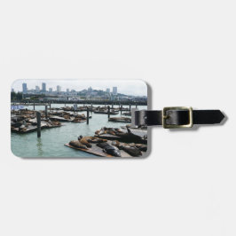 Etiqueta De Bagagem São Francisco e Pier 39 Sea Lions City Skyline