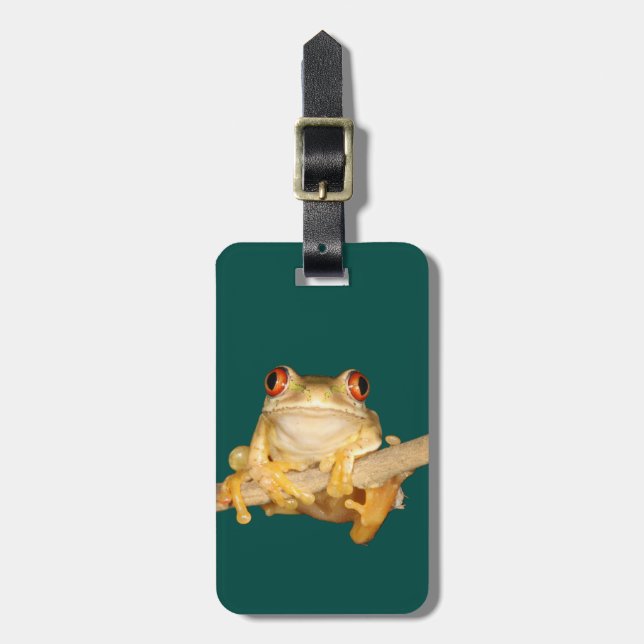 Etiqueta De Bagagem Sapo de árvore (Frente Vertical)