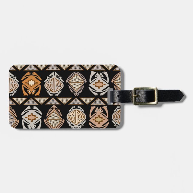 Etiqueta De Bagagem Sapos do Salto Tribal (Frente Horizontal)