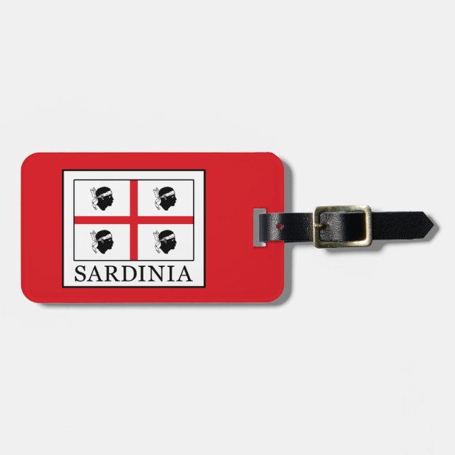 Etiqueta De Bagagem Sardenha (Frente Horizontal)