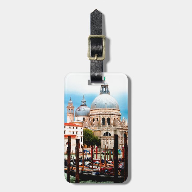 Etiqueta De Bagagem Saudação do della de Santa Maria (Frente Vertical)