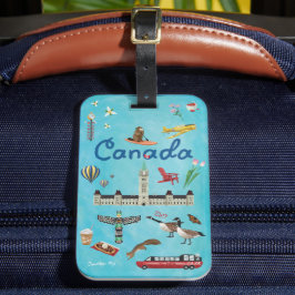 Etiqueta De Bagagem Saudações de Verão Ottawa Canadá 