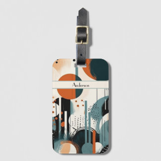 Etiqueta De Bagagem Scandi Groove, personalizado