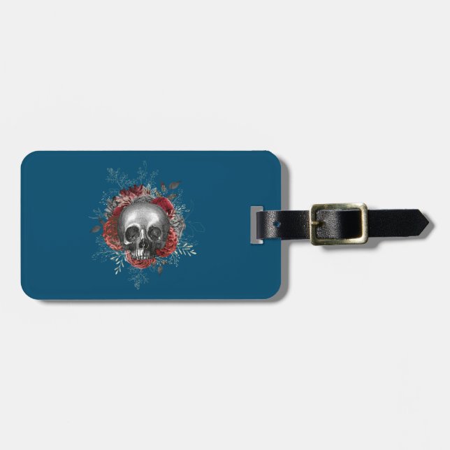 Etiqueta De Bagagem Schädel Totenkopf skull (Frente Horizontal)