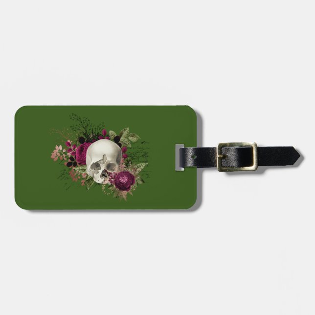Etiqueta De Bagagem Schädel Totenkopf skull (Frente Horizontal)