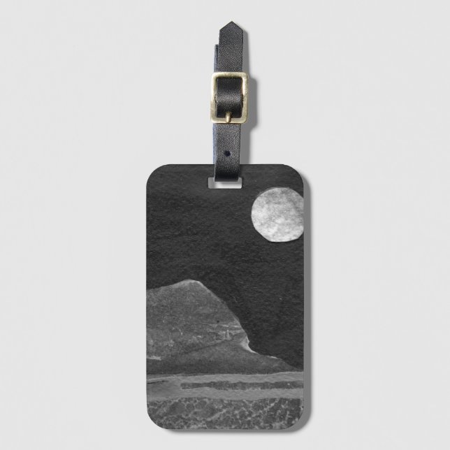 Etiqueta De Bagagem Sci-Fi - mundos do planeta alienígena fantasia (Frente Vertical)