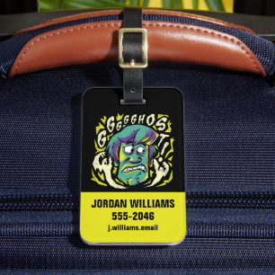 Etiqueta De Bagagem Scooby-Doo   Assustado