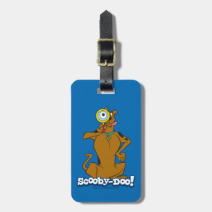 Etiqueta De Bagagem Scooby-Doo com lupa