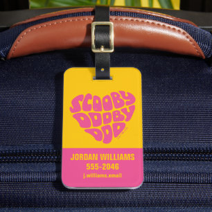 Etiqueta De Bagagem Scooby Dooby Doo Heart