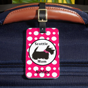 Etiqueta De Bagagem Scottie dog LuBagtag, Scottie Mãe Bagagem
