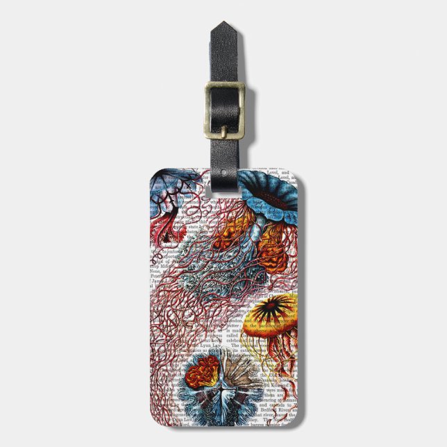 Etiqueta De Bagagem Sea Anemone (Frente Vertical)