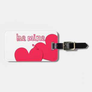 Etiqueta De Bagagem Seja meu Dois corações Namorados de segurança Baga