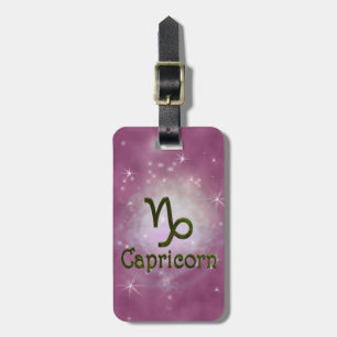 Etiqueta De Bagagem Selecionar Cor Capricórnio Zodiac - Sinal Astrológ