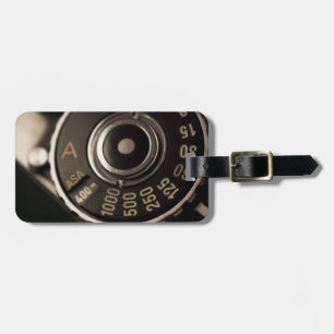 Etiqueta De Bagagem seletor da câmera do filme do vintage