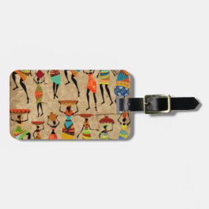 Etiqueta De Bagagem Senhoras africanas da dança