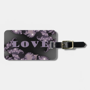 Etiqueta De Bagagem Sentimentos Celestiais Eu Amo Você Saudação Galáct