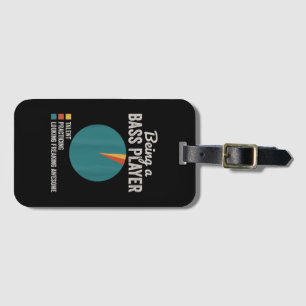 Etiqueta De Bagagem Ser um Músico Baixista Piada Tocador de Baixo