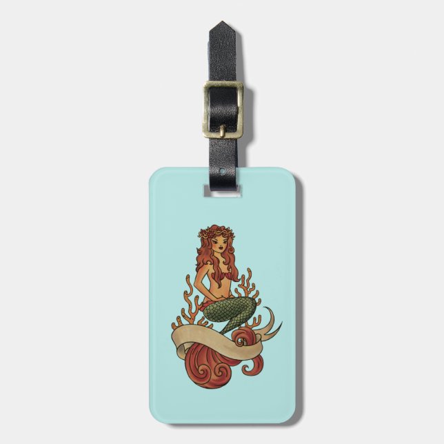Etiqueta De Bagagem sereia (Frente Vertical)
