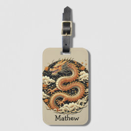 Etiqueta De Bagagem Serpente ouro
