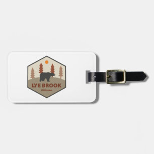 Etiqueta De Bagagem Serraria Lye Brook Wilderness Vermont Urso
