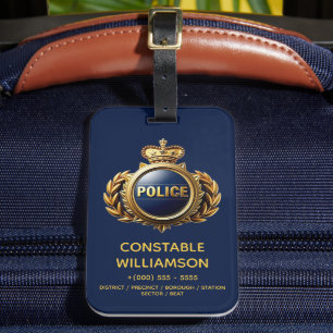 Etiqueta De Bagagem Serviços de emergência personalizados do agente de