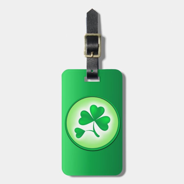 Etiqueta De Bagagem Shamrock (Frente Vertical)