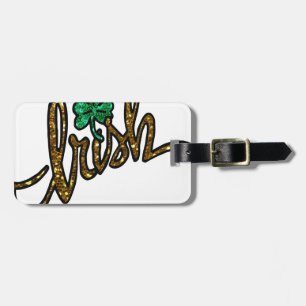 Etiqueta De Bagagem shamrock do trevo irlandês