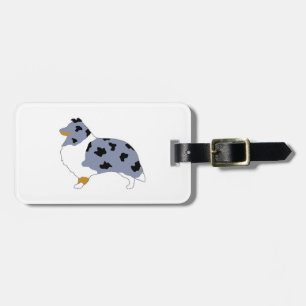 Etiqueta De Bagagem shcharle blue merle white e tan silo.pn