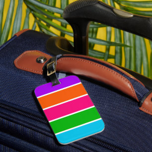 Etiqueta De Bagagem Sherbet Stripes