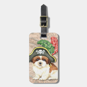 Etiqueta De Bagagem Shih Tzu Pirata