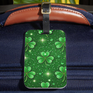 ETIQUETA DE BAGAGEM SHINY VERDE IRLANDÊS CÉLTICOS VERDE