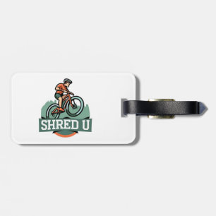 Etiqueta De Bagagem Shred Universidade Mountain Biking