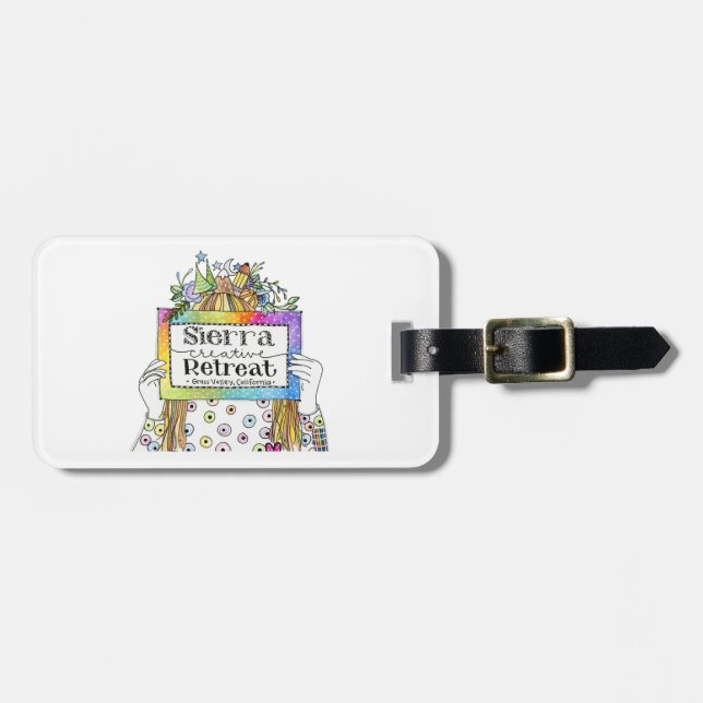 Etiqueta De Bagagem Sierra Creative Retreat Bagagens ou Diário 2 (Frente Horizontal)