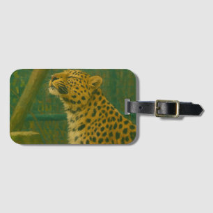 Etiqueta De Bagagem Silêncio iluminado por Sol - Colapso de Leopardo n