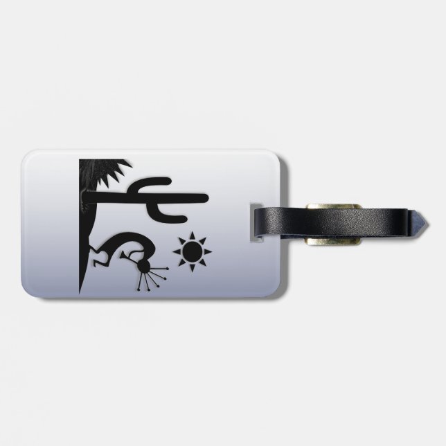 Etiqueta De Bagagem Silhouette Kokopelli (Traseira Horizontal)