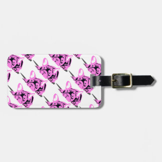 Etiqueta De Bagagem Silhueta de Bulldog Francês