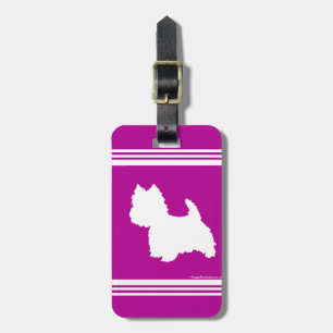 Etiqueta De Bagagem Silhueta Westie