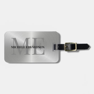 Etiqueta De Bagagem Silver Metal