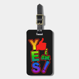 Etiqueta De Bagagem "SIM eu sou!" Tag feito sob encomenda da bagagem