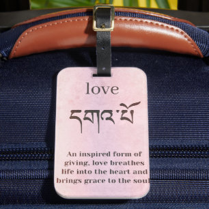 Etiqueta De Bagagem Símbolo Amor Buda
