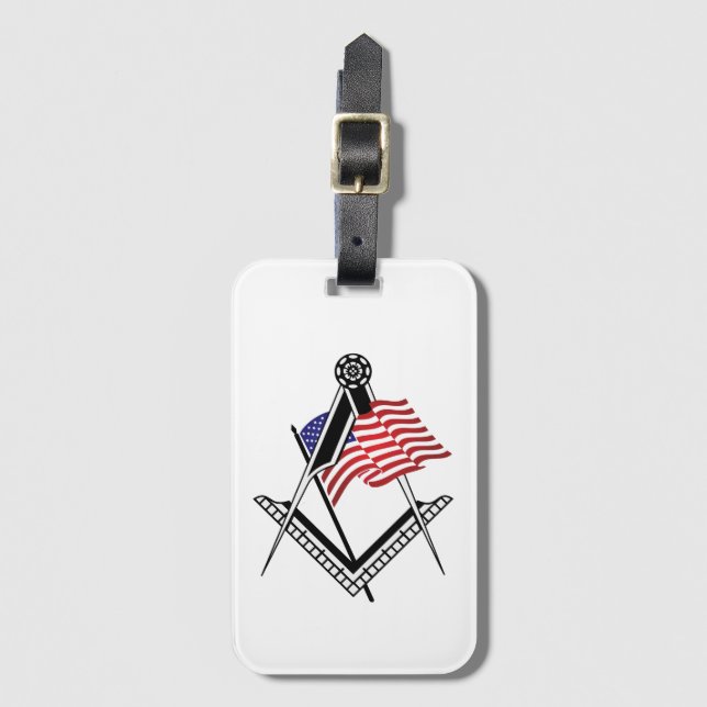 Etiqueta De Bagagem Símbolo de liberdade dos EUA (Frente Vertical)