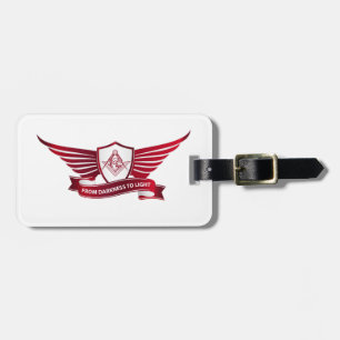 Etiqueta De Bagagem Símbolo de maçonaria e escudo