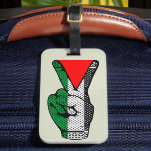 Etiqueta De Bagagem Símbolo do Triângulo Vermelho da Resistência com S