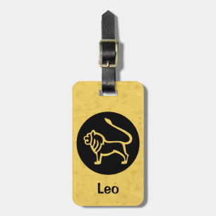 Etiqueta De Bagagem Símbolo Leo Zodíaco