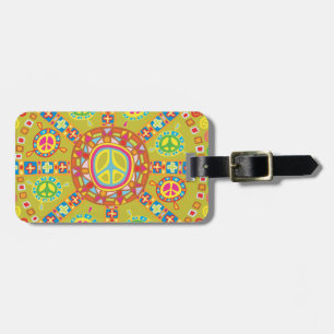 Etiqueta De Bagagem Símbolos de Paz Design
