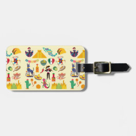 Etiqueta De Bagagem Símbolos do México