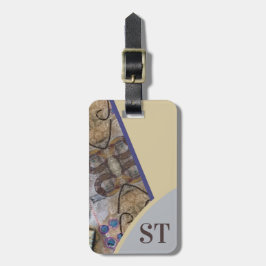 Etiqueta De Bagagem Simples Abstrato moderno acentua códigos QR inicia